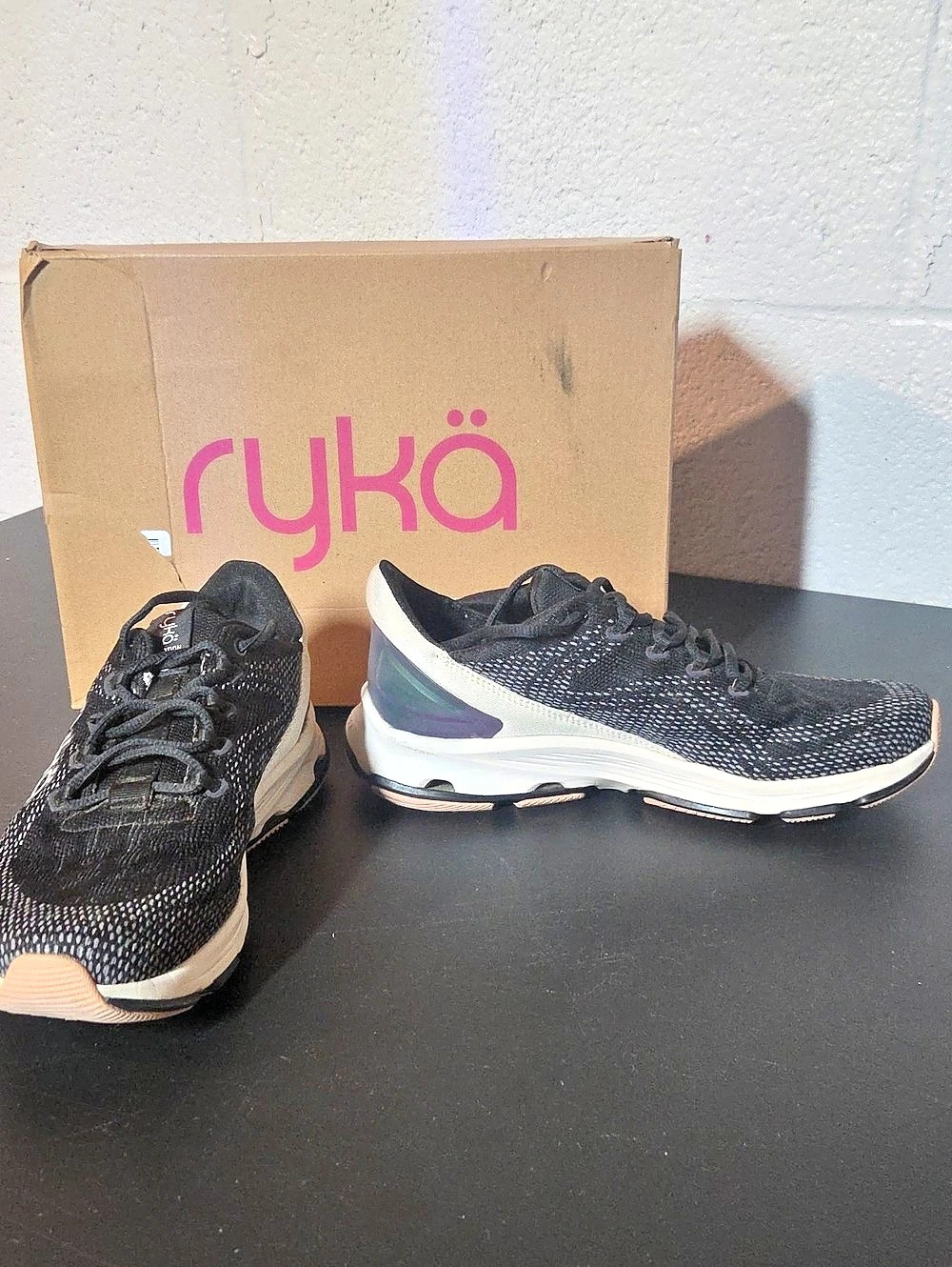 Ryka Devotion X Athletic Shoes Black & White US 7.5 W